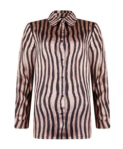 Dames blouse bruin