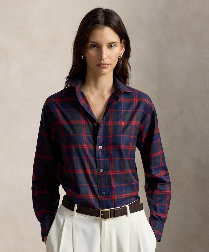 Dames blouse blauw