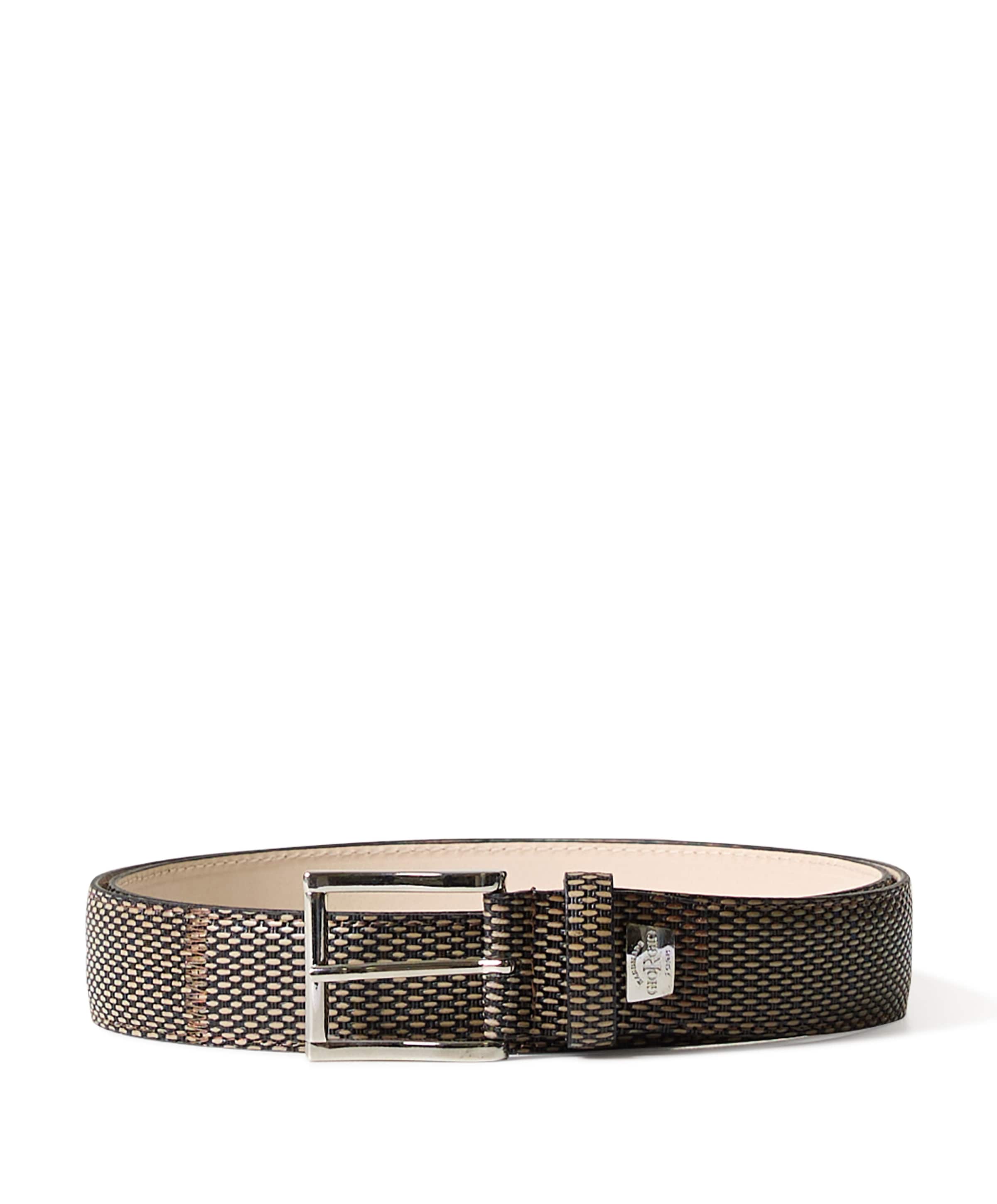 Heren riem beige