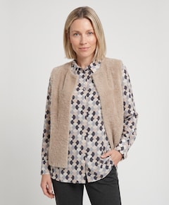 Dames gilet beige