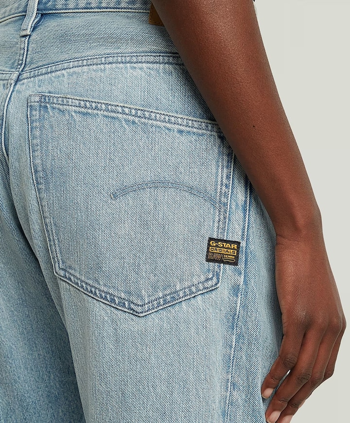 Contor 3D Wide Wmn dames jeans blauw