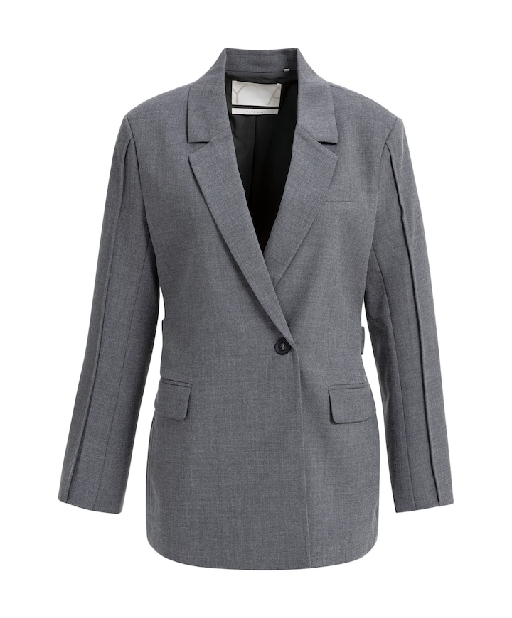 Dames blazer grijs