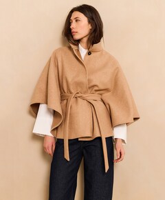 Dames cape beige