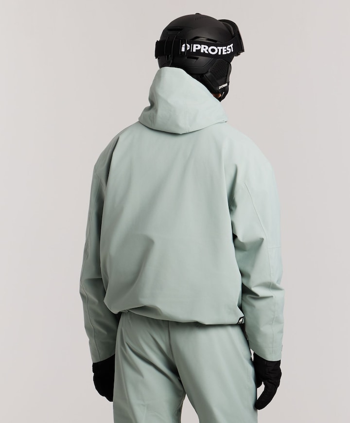 Heren ski-jas grijs