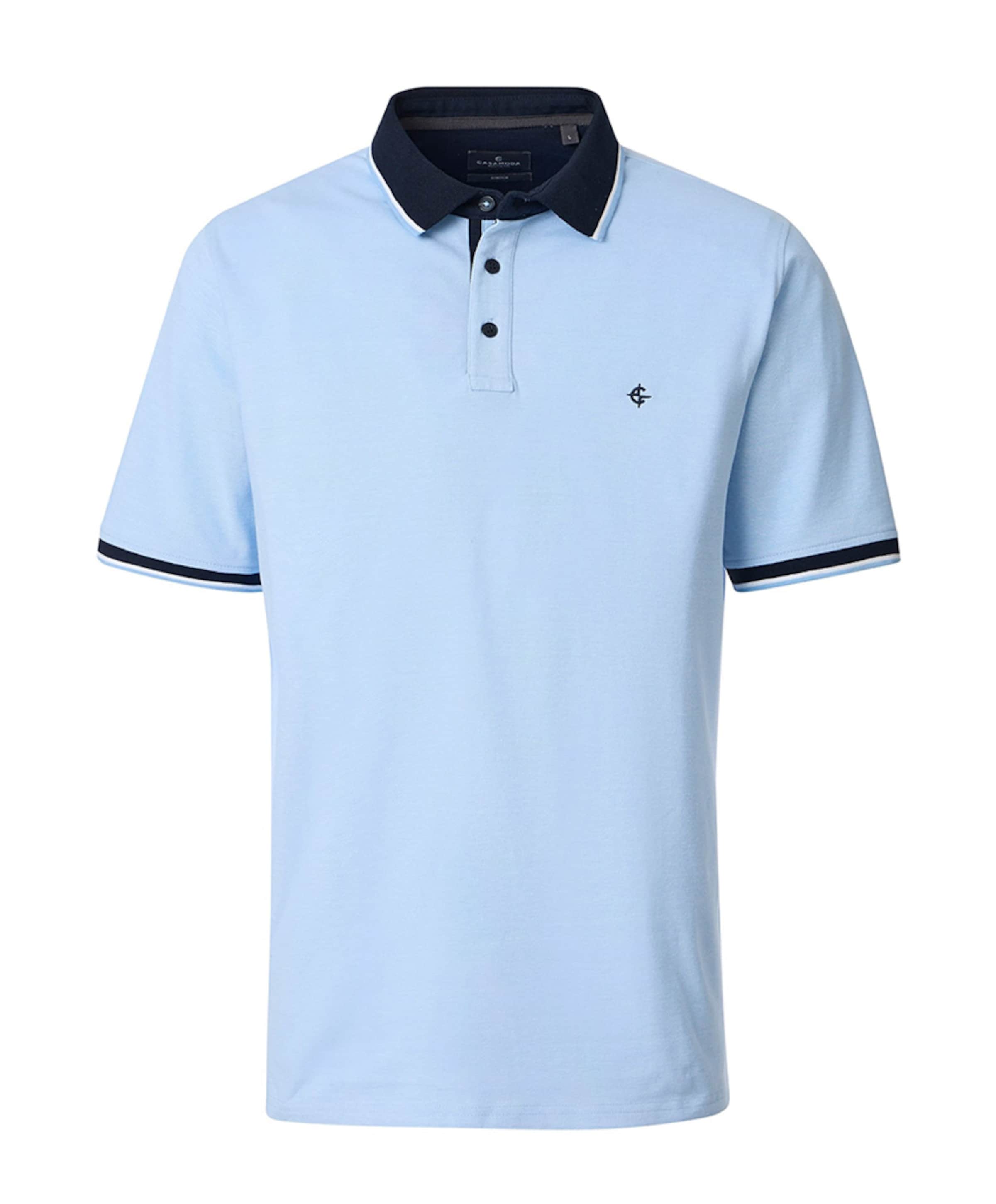 Heren polo blauw