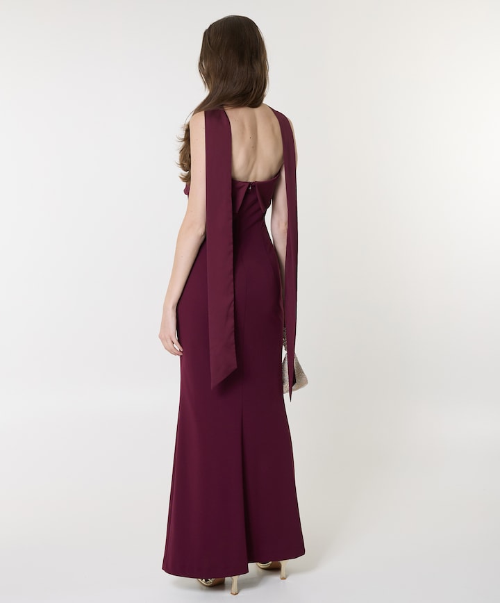 Dames jurk bordeaux