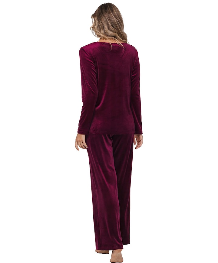 Pyjamaset bordeaux