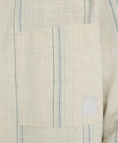 Heren overhemd lange mouw beige