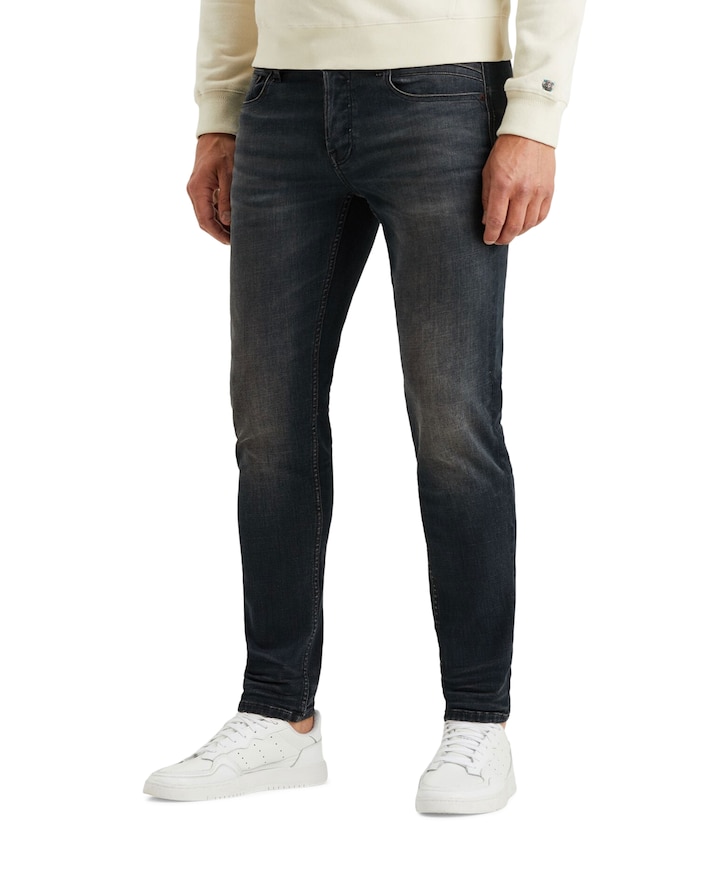 SHIFTBACK TAPERED NIGHT COAL BLACK heren jeans blauw