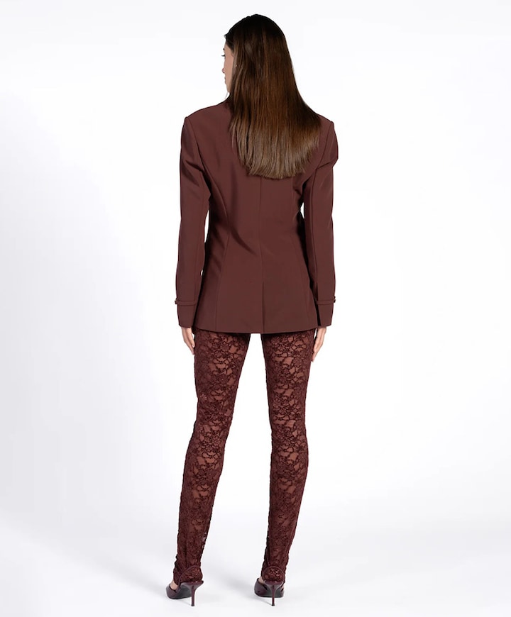 Dames blazer bordeaux