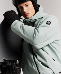 Heren ski-jas grijs