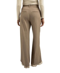 Woven wide leg with broek groen