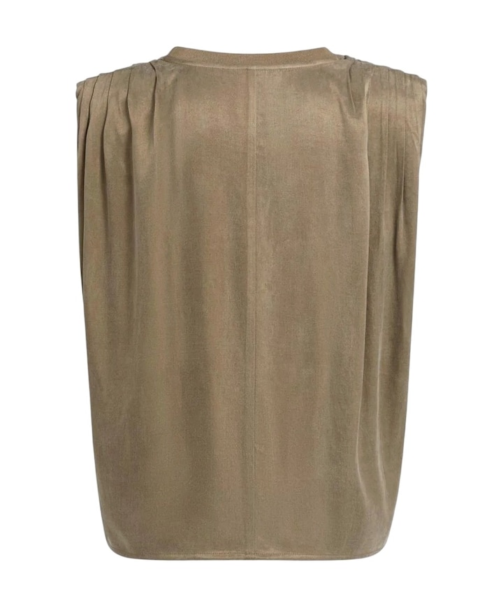 Dames top bruin
