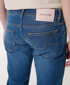 Nick Slim 5 pkt heren jeans blauw
