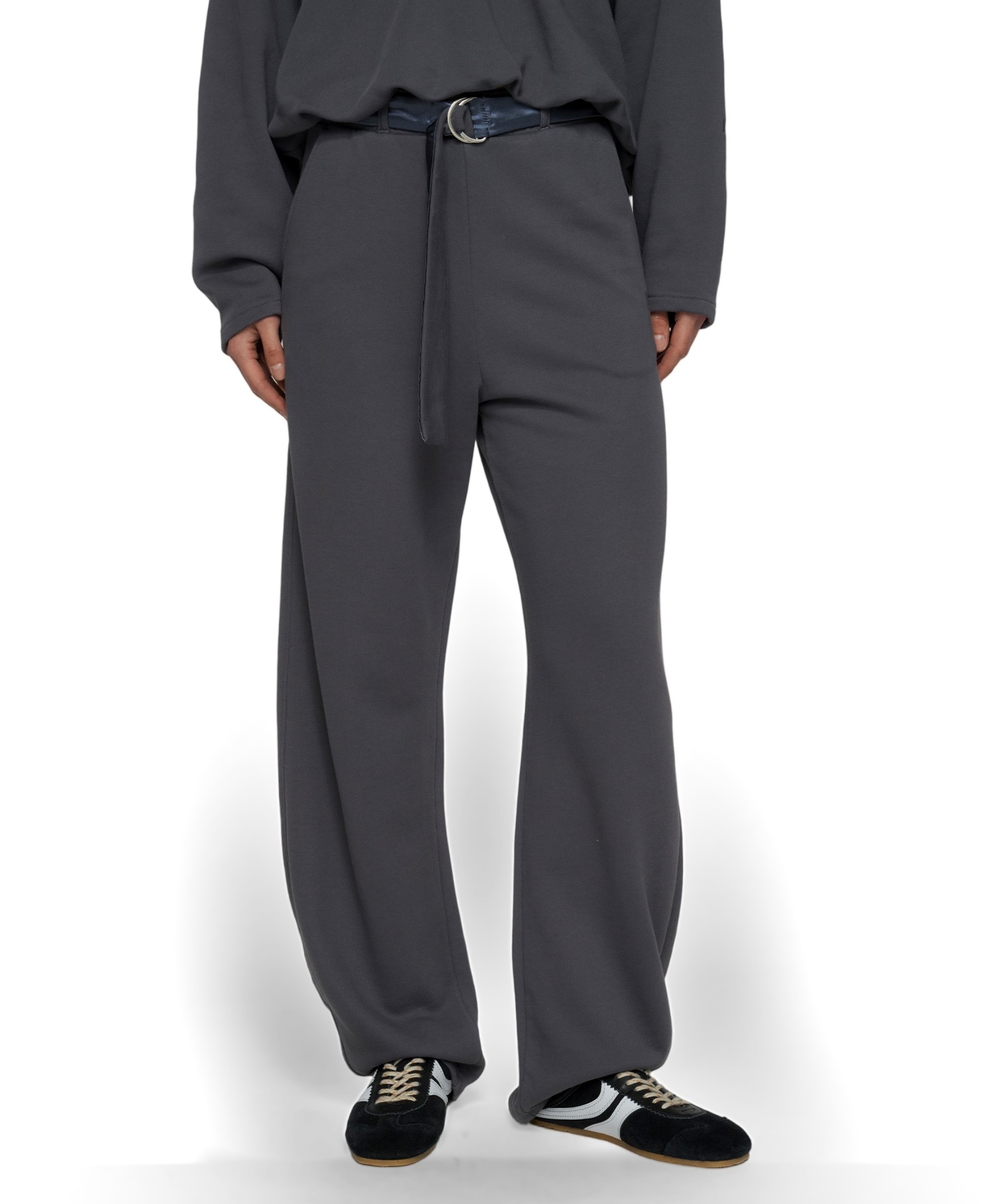 banana  fleece dames broek blauw