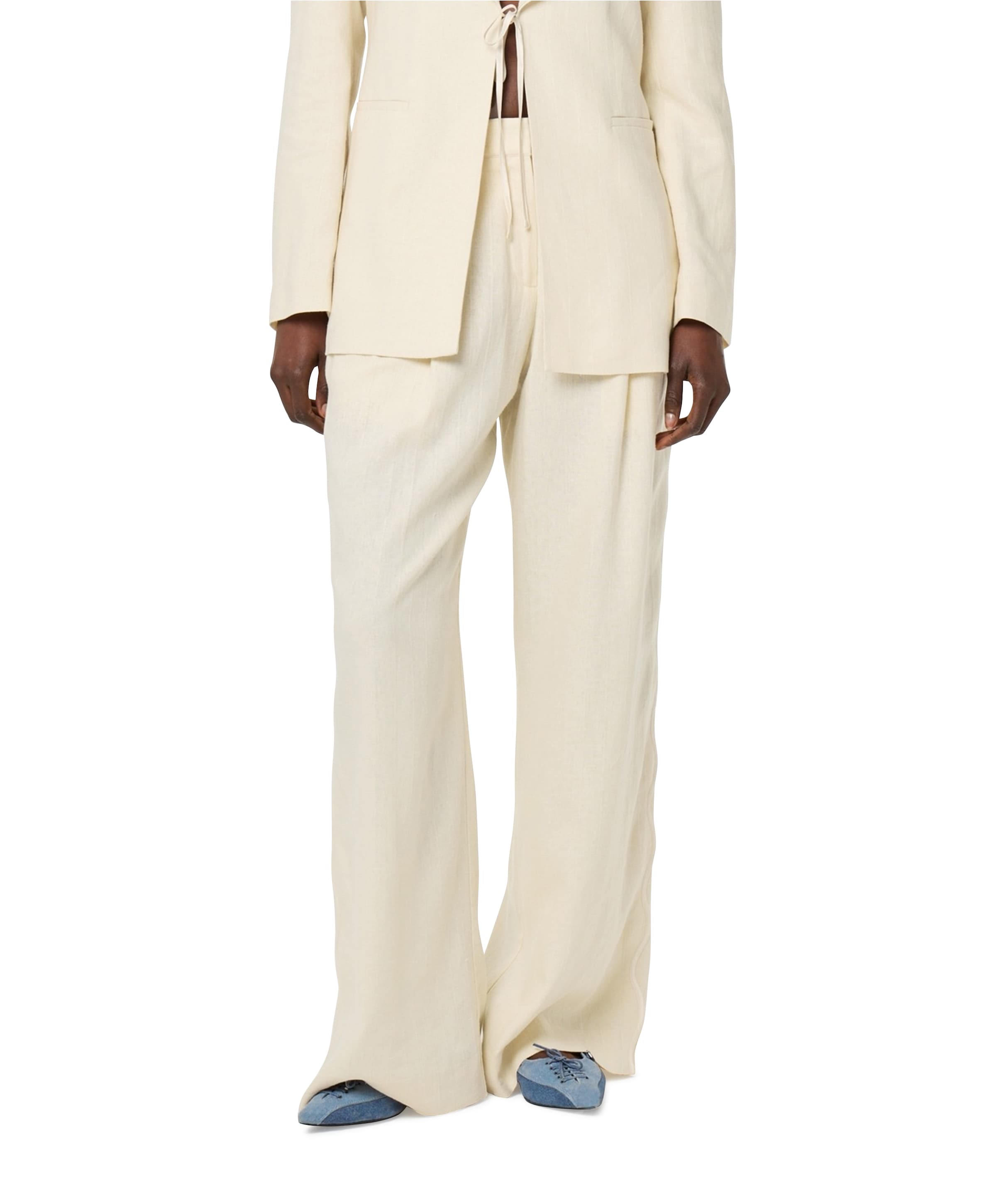 Carlie dames broek ecru