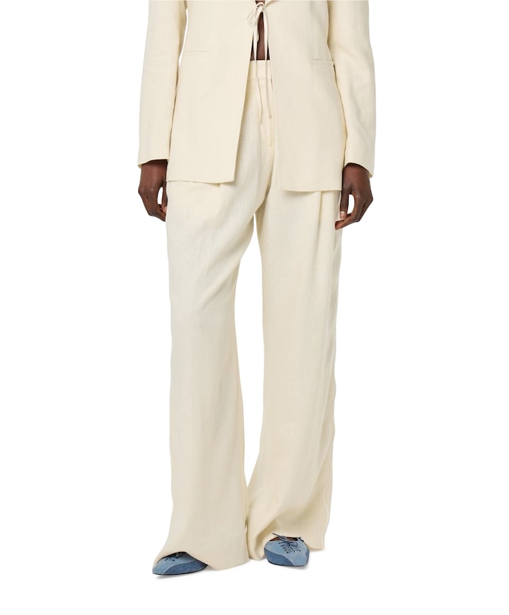 Carlie dames broek ecru