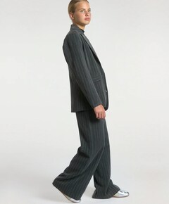 Meisjes blazer grijs