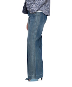 Gold yarn dames jeans blauw