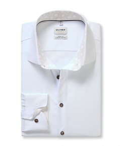 Heren overhemd lange mouw wit