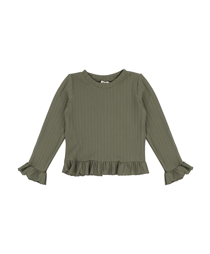 Meisjes longsleeve groen