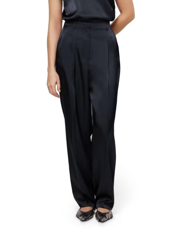 Kacen Bold Satin dames broek blauw