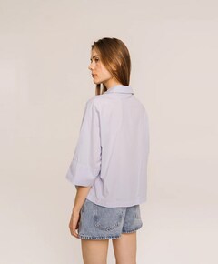 Dames blouse blauw