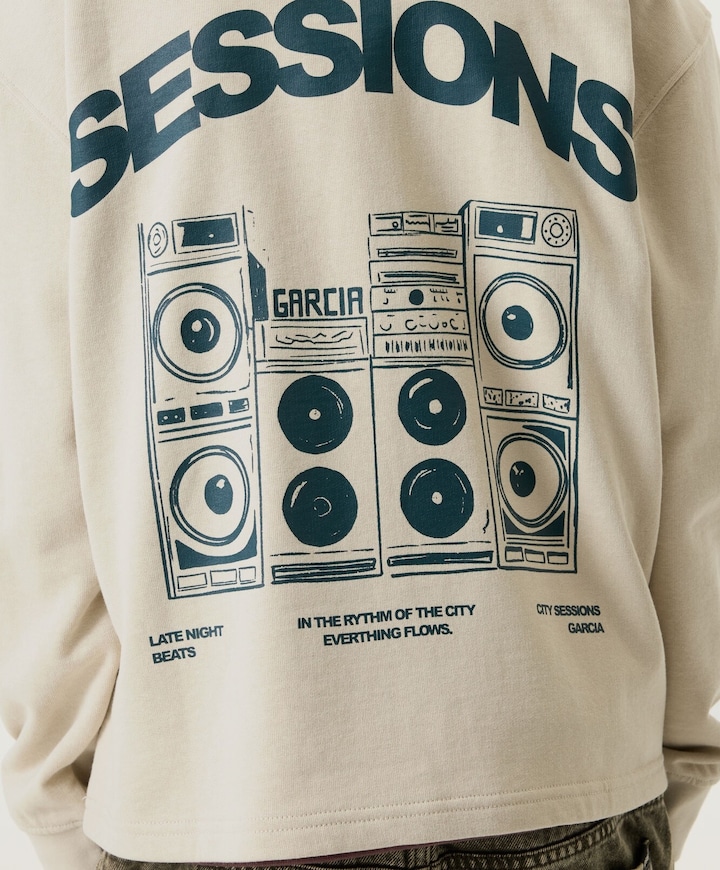 Jongens longsleeve beige