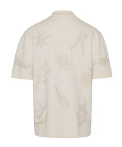 Heren overhemd korte mouw ecru