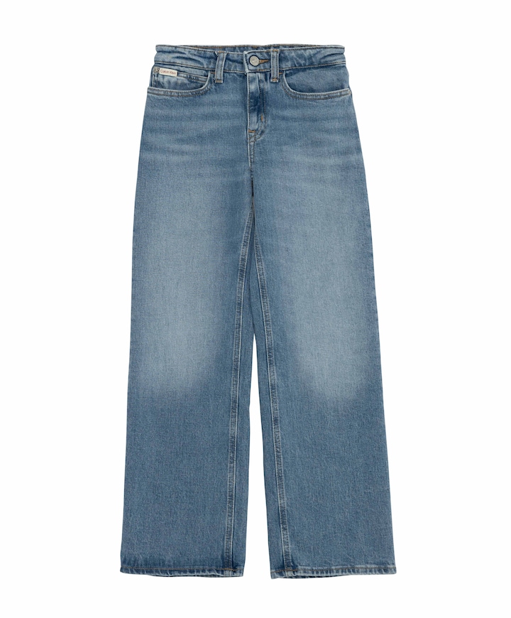 HR WIDE LEG CLOUDY BLUE meisjes jeans blauw