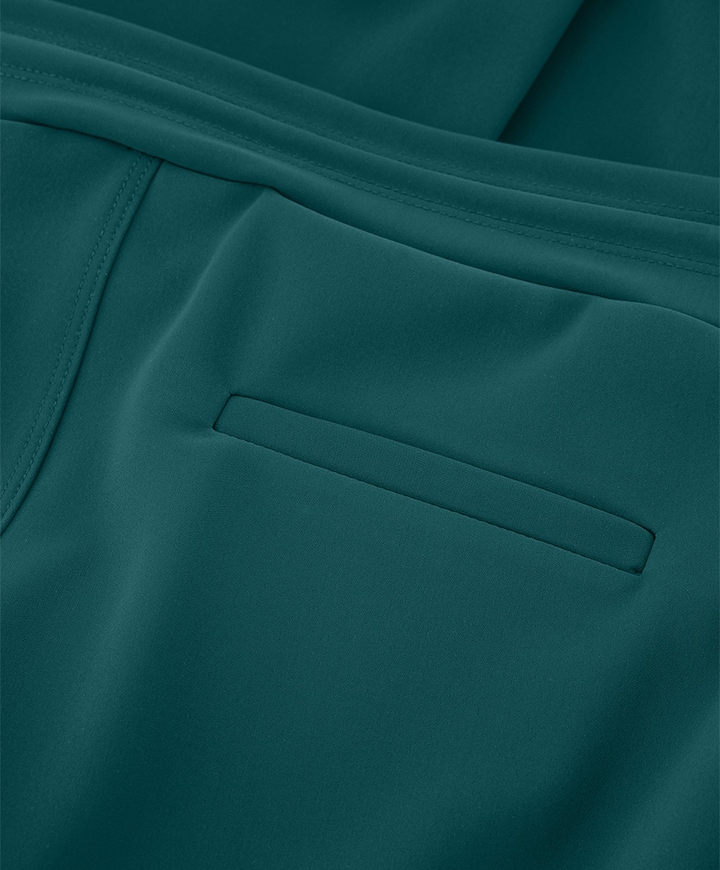 Flair bonded drawstring broek groen