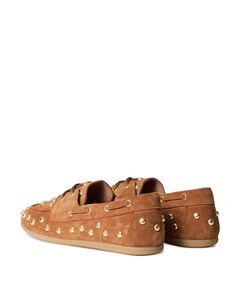 Latty big studs dames mocassins bruin