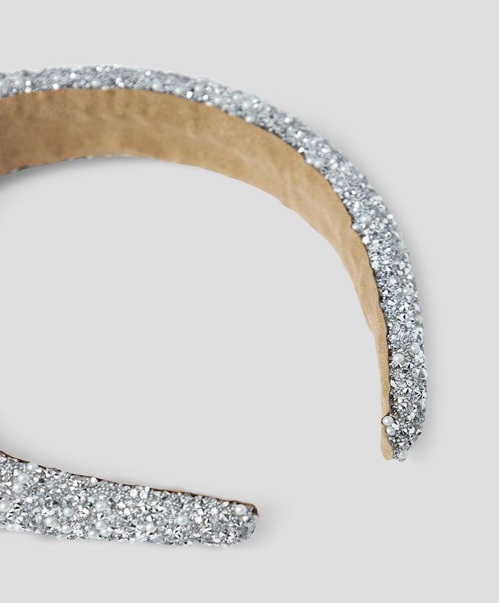 Haarband zilver