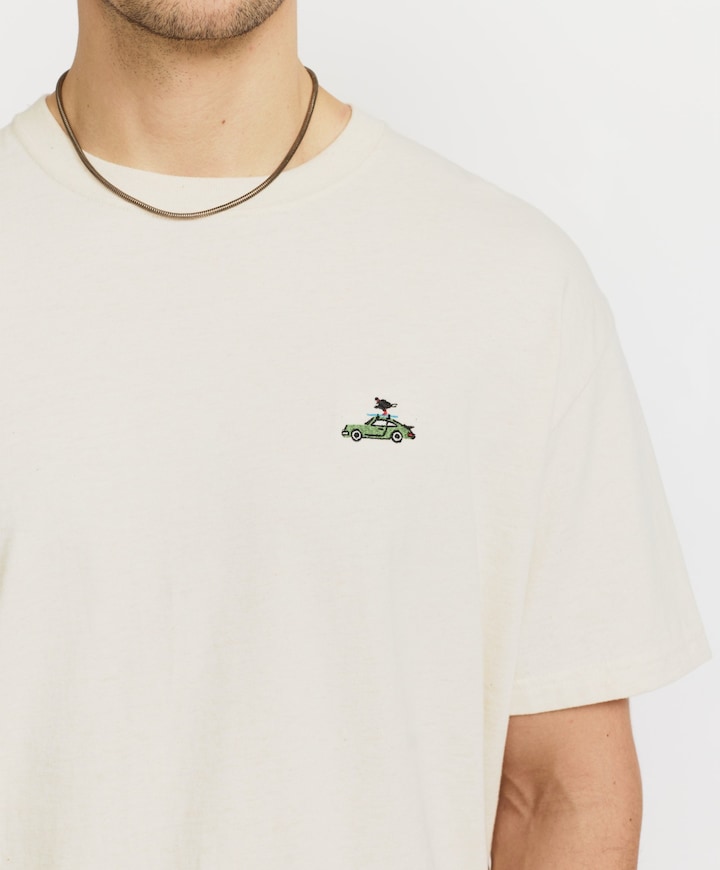 Heren T-shirt ecru
