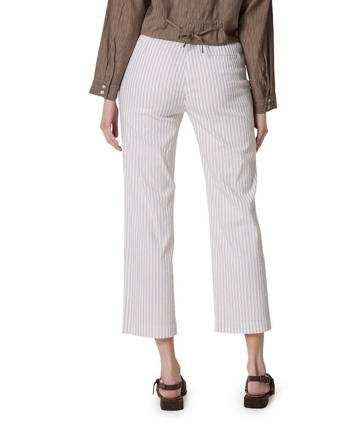 Scarlet Wide Leg 6/8 dames broek beige