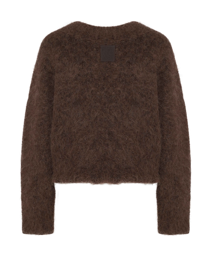Dames sweater bruin