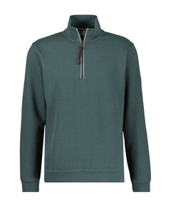 Heren trui met rits groen