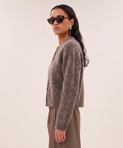 Dames vest bruin