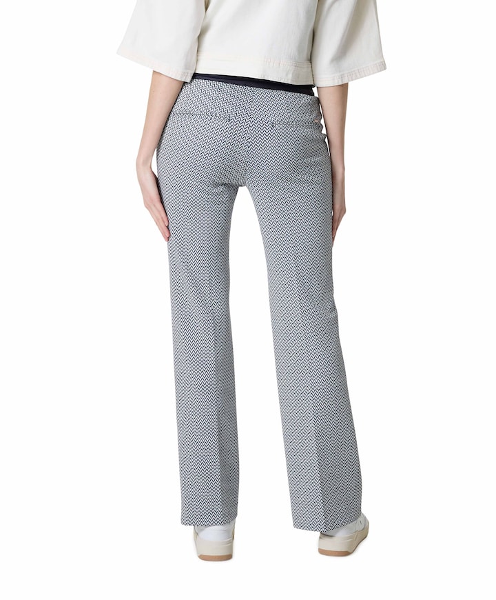 Bootcut Slim dames broek blauw