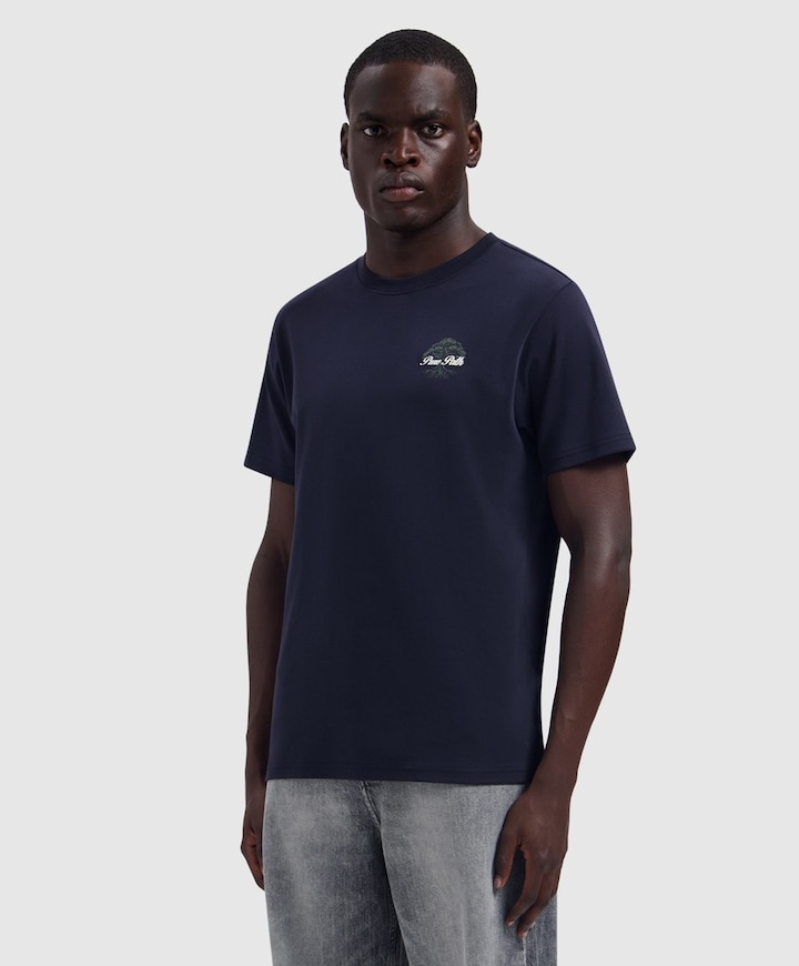 Heren T-shirt blauw