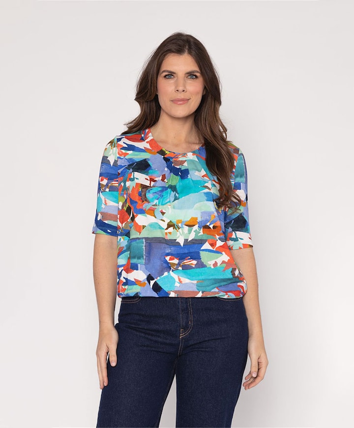 Dames T-shirt multicolor
