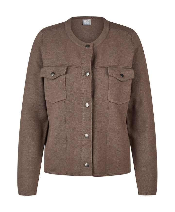 Dames vest bruin