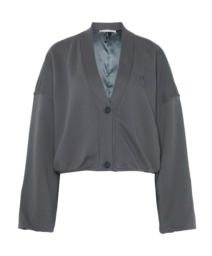 Dames vest grijs