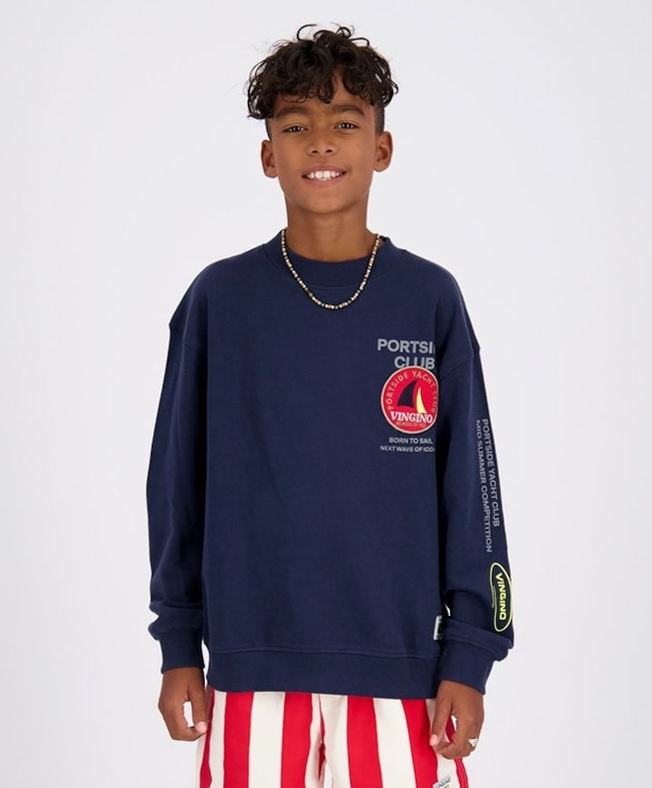 Jongens sweater blauw