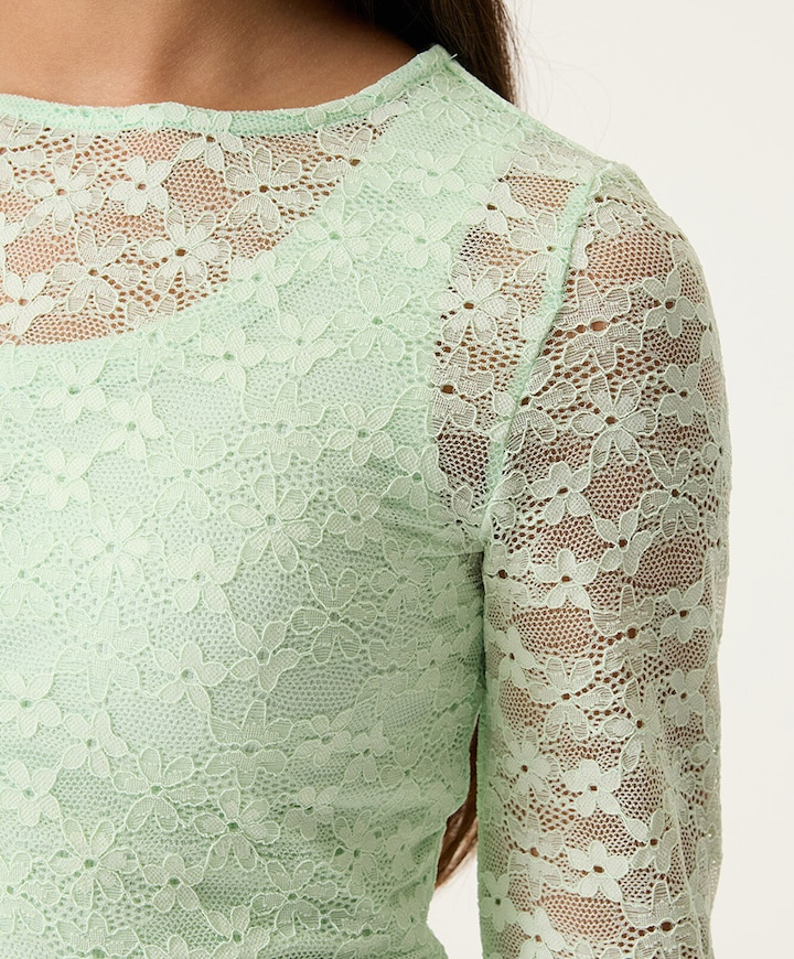 Meisjes longsleeve groen