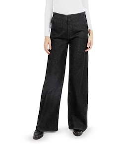 Hoge taille dames broek zwart