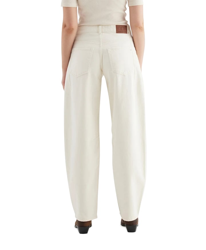 mid waist balloon jeans ecru