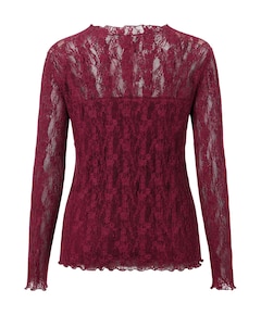 Dames top bordeaux