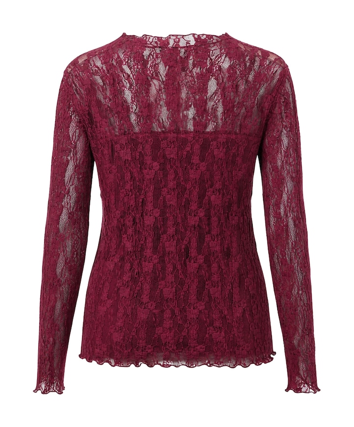 Dames top bordeaux