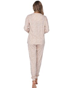 Dames pyjamaset beige
